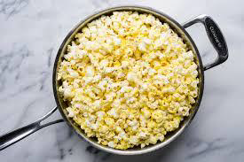 saucepan containing popcorn