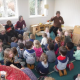 young children in ukulele session